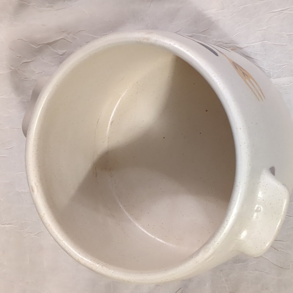 West Bend Bean Pot MCM Stoneware  Ceramic With Lid Vtg Mid-Century 60s Kitsch - Picture 8 of 12